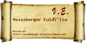 Veiszberger Eulália névjegykártya